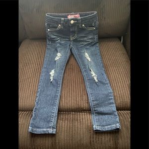 Pink Latte boutique distressed toddler jeans